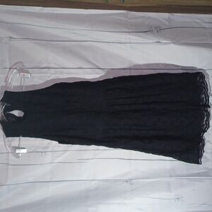 Hollister Halter Style whimsigoth black lace lined dress